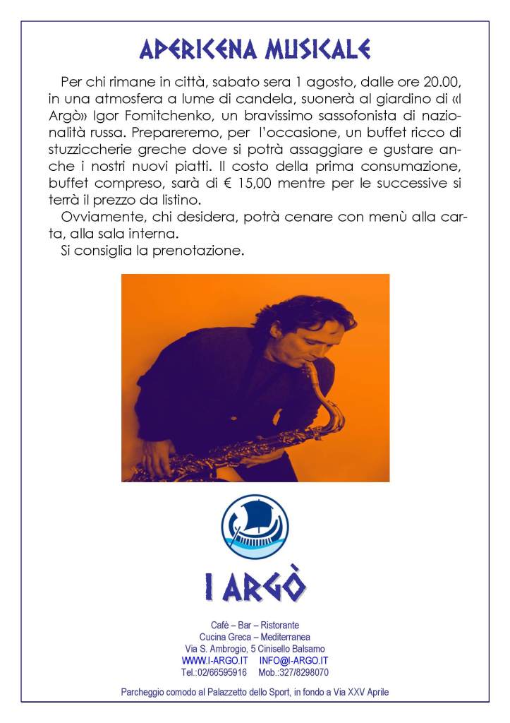Serata musicale con Igor Fomitchenko